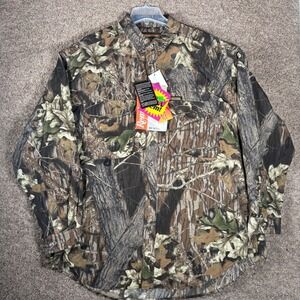 Remington Mens XXL Mossy Oak Break Up Camo REM-LITE Nylon Hunting Shirt NWT